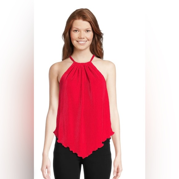No Boundaries Tops - 🔴 3/$12 Juniors Red Halter Top!‎ NWT!